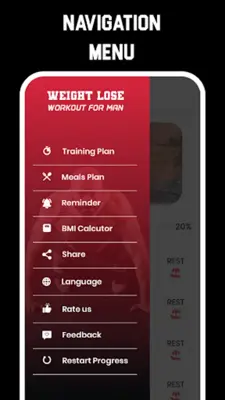 Weight Lose for Men  Workout android App screenshot 2